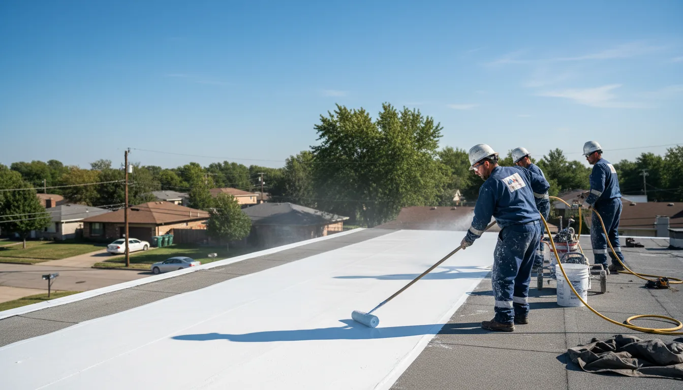 Commercial roof coating in Crane, MO near me